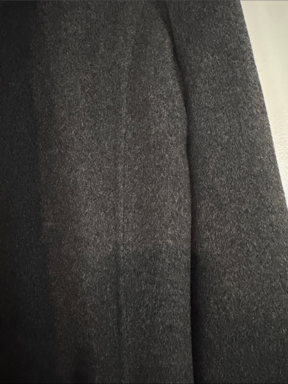 Magaschoni Cashmere Charcoal Gray Long Sleeve Wrap Coat Dress with Belt - Picture 4 of 6